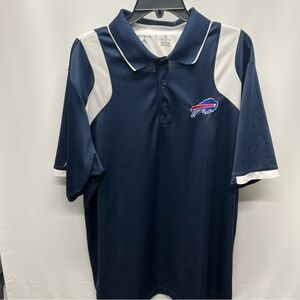 Antigua Buffalo Bills, navy and white polo shirt XL
